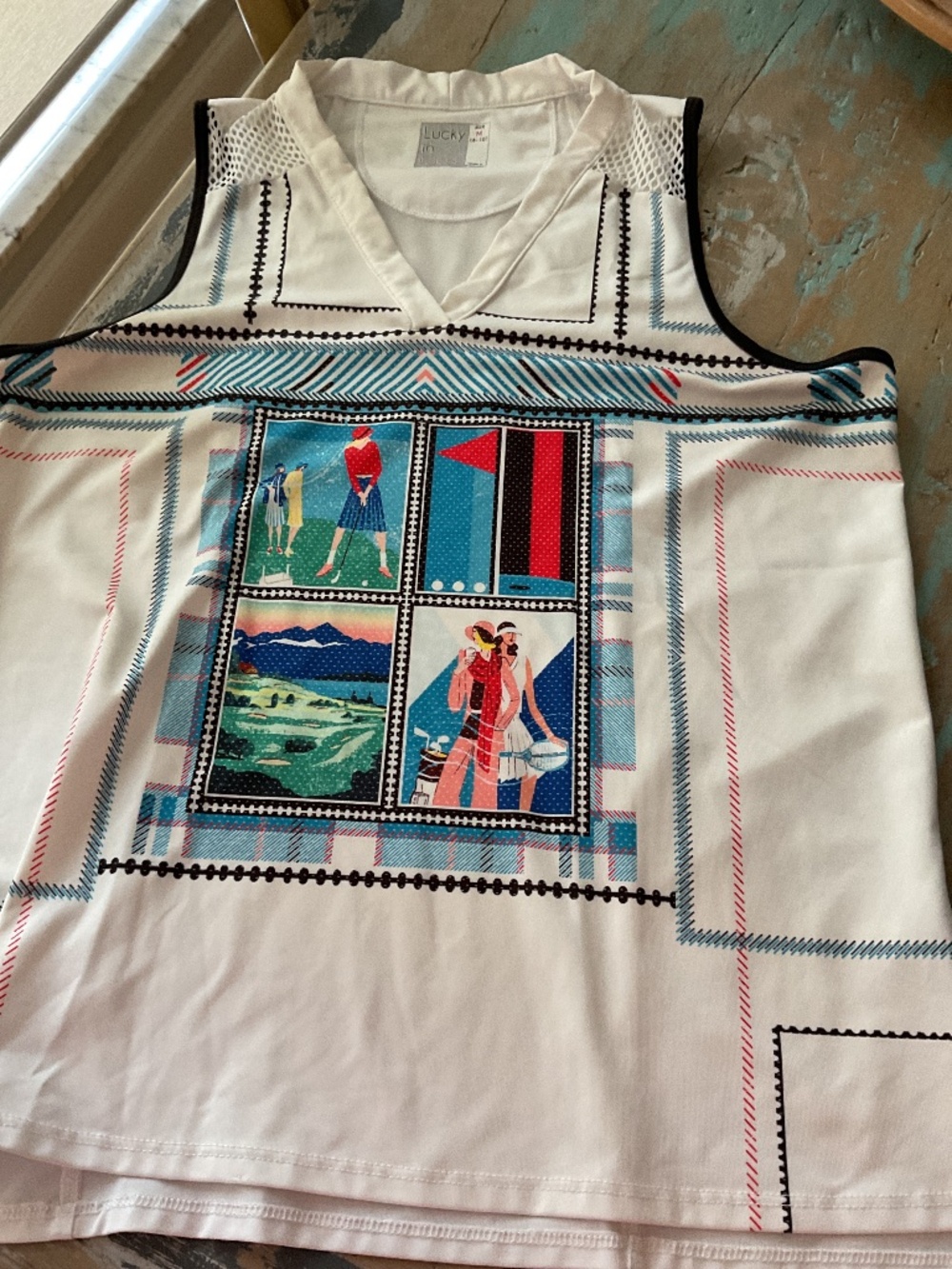 Lucky in Love tennis top